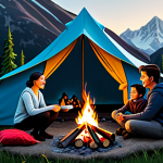 디지털 환경에서 브랜드 커뮤니케이션 전략 - Brand Storytelling**
A diverse group of fully clothed people gathered around a cozy campfire, shari...