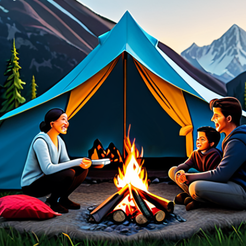 Home 17 디지털 환경에서 브랜드 커뮤니케이션 전략 - Brand Storytelling**
A diverse group of fully clothed people gathered around a cozy campfire, shari...