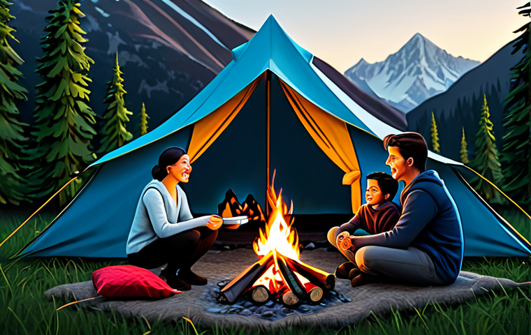 디지털 환경에서 브랜드 커뮤니케이션 전략 - Brand Storytelling**
A diverse group of fully clothed people gathered around a cozy campfire, shari...